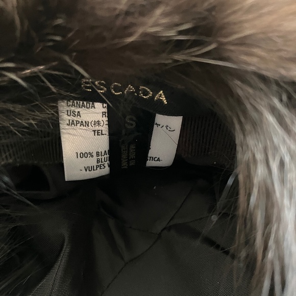 Escada Blue Frostfox Hat - Picture 6 of 10